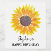 Etiket voor gepersonaliseerde zonnebloempitten (Enkel label)