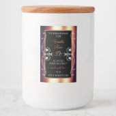 Etiket voor glamoureus Black en Roos Brown Decor P (Voorkant)