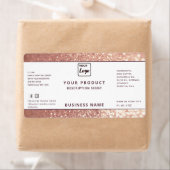 Etiket voor goudglitter voor professioneel roos (Insitu)