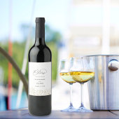 Etiket voor goudkleurige Floral Weddenschap 2