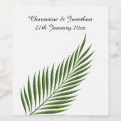 ETIKET VOOR GREEN FERN WIJN (Enkel label)