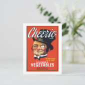 Etiket voor  groenten en fruit briefkaart (Staand voorkant)