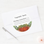 Etiket voor  groenten, op maat gesneden of inblikk (Envelop)