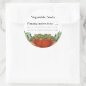 Etiket voor  groenten, op maat gesneden of inblikk (Tas)