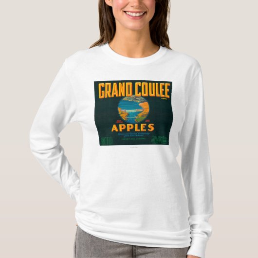 Etiket voor grote coupes - Coulee, WA T-shirt (Voorkant)