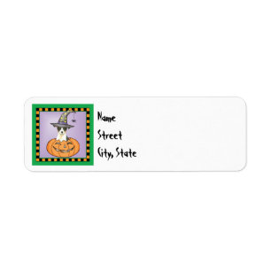 Etiket voor halloween Speelgoed Fox Terrier