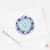 Etiket voor handgemaakte objecten Rustisch Paars, (Envelop)