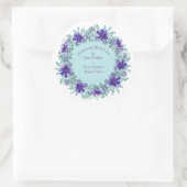 Etiket voor handgemaakte objecten Rustisch Paars, (Tas)