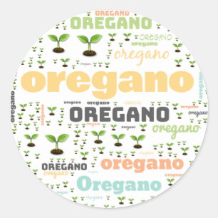 ETIKET VOOR HERB WOORD - OREGANO