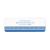 Etiket voor het belangrijkste retouradres van Grie (Voorkant)