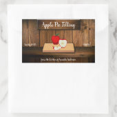 Etiket voor het inblikken van appelvulpastei (Tas)