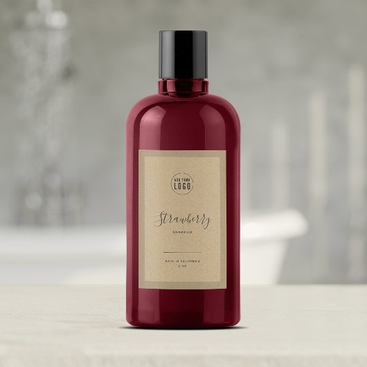 Etiket voor het Logo Border Kraft-product toevoege