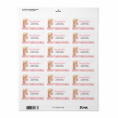 ETIKET VOOR HET MEELETIKET VAN DE GIRAFFE VAN HET (Full Sheet)