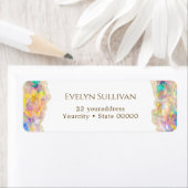 Etiket voor het retouradres van het ontwerp (Insitu)