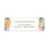 Etiket voor het retouradres van het ontwerp (Voorkant)