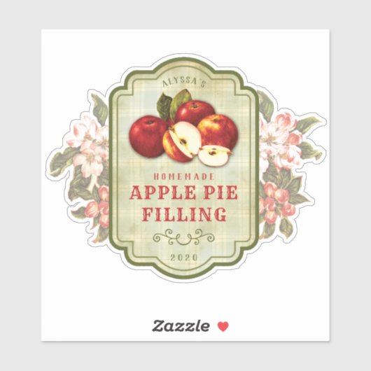  etiket voor het vullen van Apple Pie Sticker (Vel)