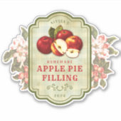  etiket voor het vullen van Apple Pie Sticker (Voorkant)