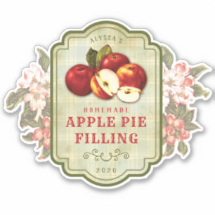 etiket voor het vullen van Apple Pie Sticker