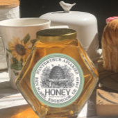 Etiket voor honing van ivoor ( schuine streep)