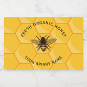Etiket voor honingbijen (Enkel label)