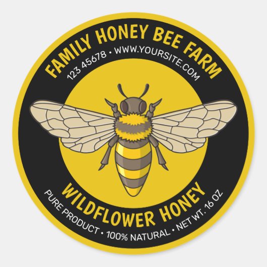 Etiket voor honingbijen (Voorkant)