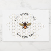 Etiket voor honingbijen (Enkel label)