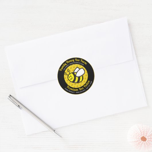 Etiket voor honingbijen Cartoon (Envelop)