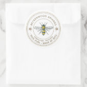 Etiket voor honingbijen Gele bijenhouder Apiary (Tas)