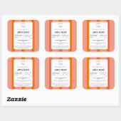 Etiket voor ingrediënten van het product (Vel)