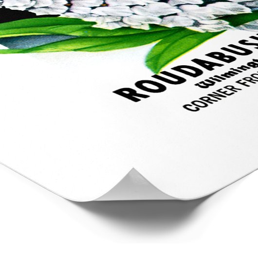 Etiket voor kaartenpitten poster (Hoek)