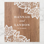 Etiket voor kant en roesthout (Enkel label)