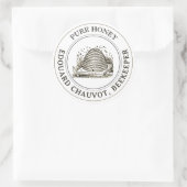 Etiket voor kathoning met kattenhoning (Tas)