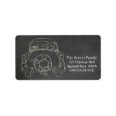 Etiket voor kerstauto's (Voorkant)