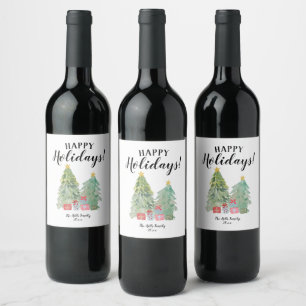 Etiket voor kerstvakantie op maat