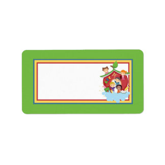Etiket voor kinderverzorging