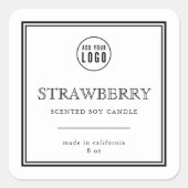 Etiket voor klassieke zwarte Logo toevoegen (Voorkant)