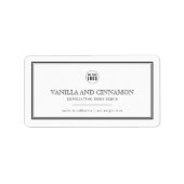 Etiket voor klassieke zwarte Logo toevoegen (Voorkant)