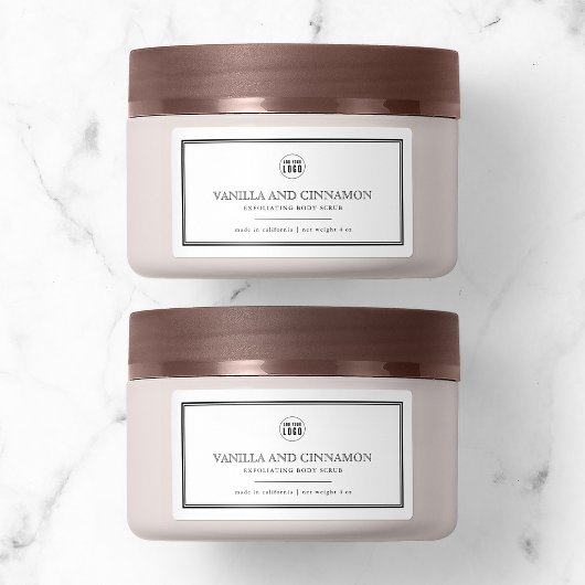 Etiket voor klassieke zwarte Logo toevoegen