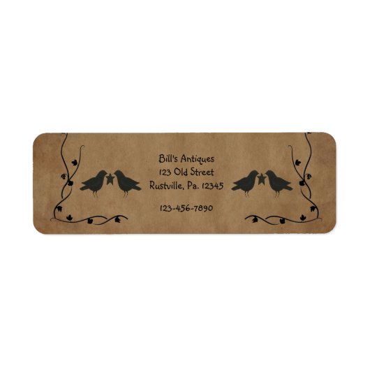 Etiket voor kleine en middelgrote koeien en ster (Voorkant)