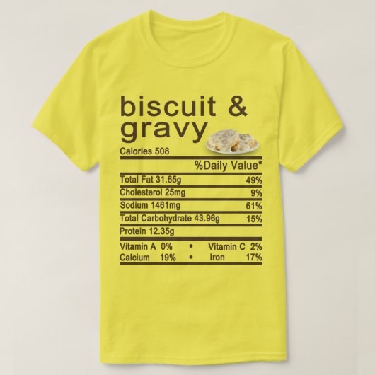Etiket voor koekjes en korrelige voeding t-shirt (Design voorkant)