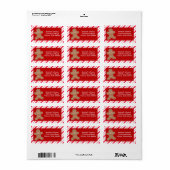 Etiket voor koekjesbrood met kerst (Full Sheet)