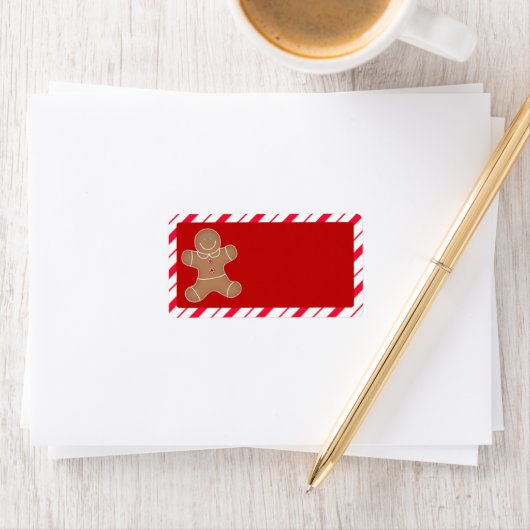 Etiket voor koekjesbrood met kerst (Insitu)