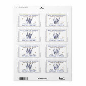 Etiket voor lavendel en bijen gebroken rand (Full Sheet)