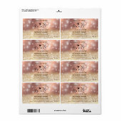 Etiket voor luxe glitterige mousserende carrosseri (Full Sheet)