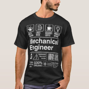 Etiket voor mechanische technici - 1 t-shirt