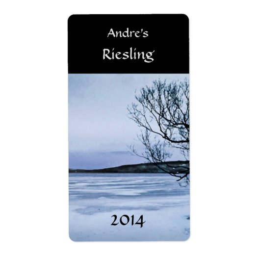Etiket voor meer wijn, bevroren (Voorkant)