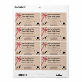 Etiket voor melk van de soort Burlap en gegiste ge (Full Sheet)