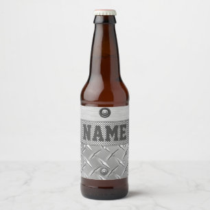 Etiket voor metalen en stalen bier