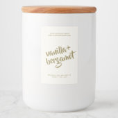 Etiket voor moderne ivoorsojaswolken (Voorkant)