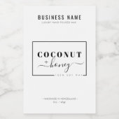 Etiket voor moderne waxsmelt Editable-kaarslabel (Enkel label)